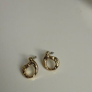 OAK + FORT Textured Gold Earrings